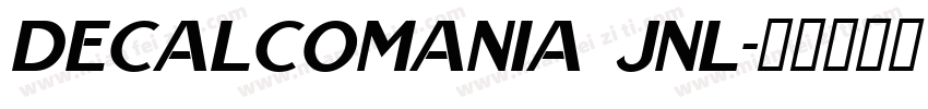 Decalcomania JNL字体转换